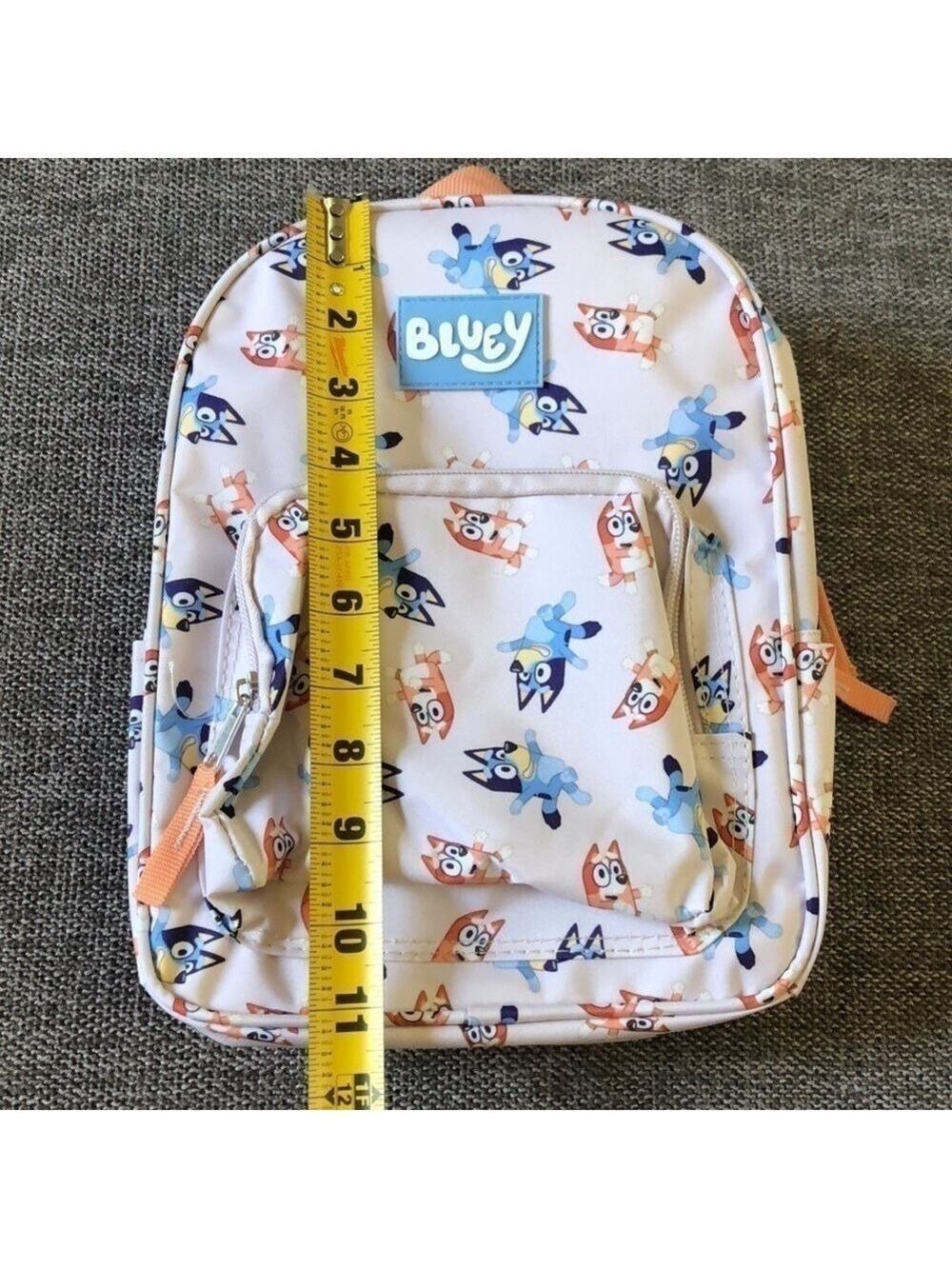 Moose Bluey Toddler Boy Girl Backpack Book Bag Gream Orange - Picture 14 of 15